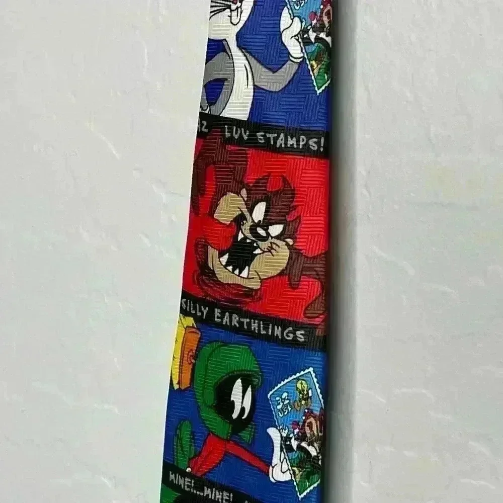 Looney Tunes Stamp Collection Vintage 1997 Tie
